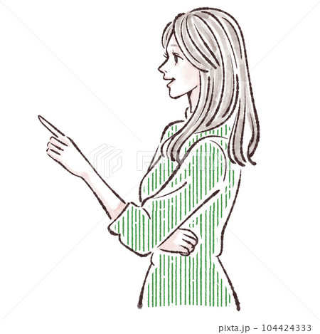 女性のイラスト素材 104424333
