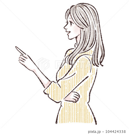 女性のイラスト素材 104424338