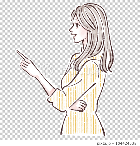 女性のイラスト素材 104424338