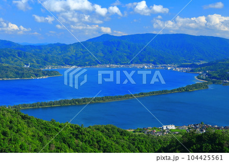 【京都府】晴天の天橋立 104425561