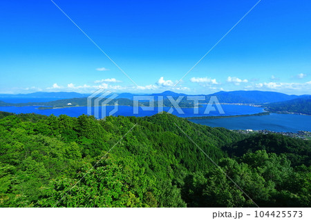 【京都府】晴天の天橋立 104425573