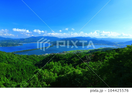 【京都府】晴天の天橋立 104425576