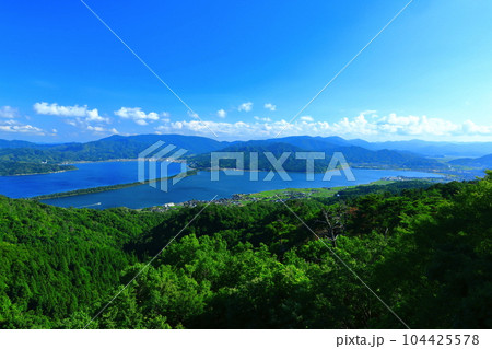 【京都府】晴天の天橋立 【京都府】晴天の天橋立 104425578