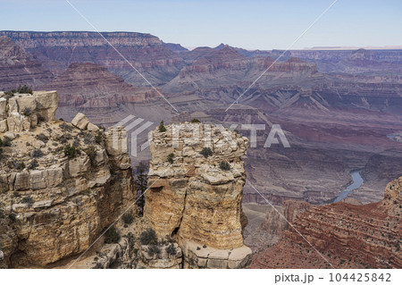 USA, Arizona, Grand Canyon National Park rock formations 104425842