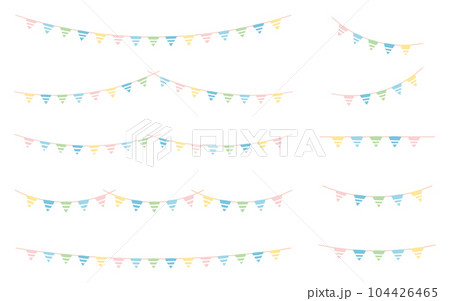 カラフルガーランド_2023ボーダーベク 104426465