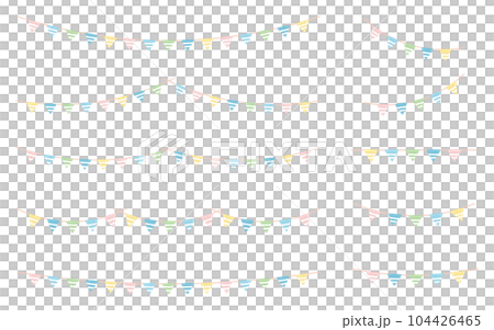 カラフルガーランド_2023ボーダーベク 104426465