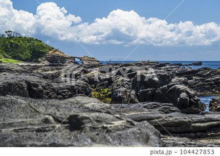 三浦半島の最南端 城ヶ島の海景【神奈川県・三浦市】 三浦半島の最南端 城ヶ島の海景【神奈川県・三浦市】 104427853