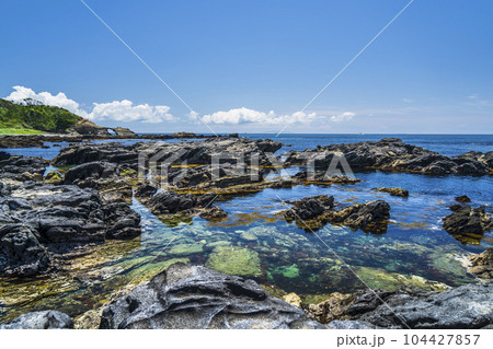 三浦半島の最南端 城ヶ島の海景【神奈川県・三浦市】 三浦半島の最南端 城ヶ島の海景【神奈川県・三浦市】 104427857