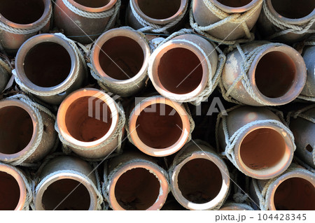 蛸壺のテクスチュア（四国村ミウゼアム 吉野家住宅にて） 104428345