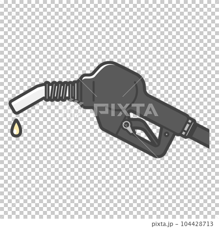 黑色，汽油加油噴嘴 104428713