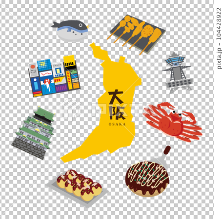 大阪の観光グルメスポット旅行 大阪の観光グルメスポット旅行 104428922