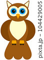 Simple brown owl. 104429005