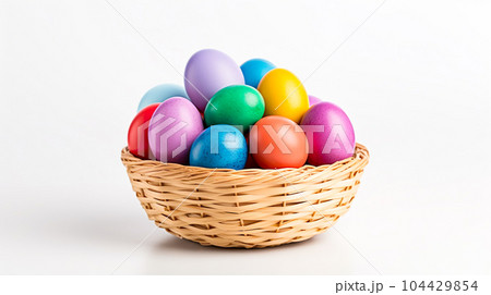 カラフルなイースターエッグ「AI生成画像」 104429854