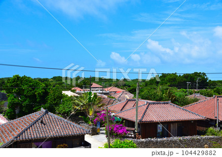 沖縄　竹富島　原風景 104429882