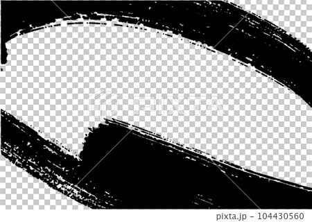 An image of flowing ink that looks like it was drawn with a brush Smooth curved banner background that creates harmony An image of flowing ink that looks like it was drawn with a brush Smooth curved banner background that creates harmony 104430560