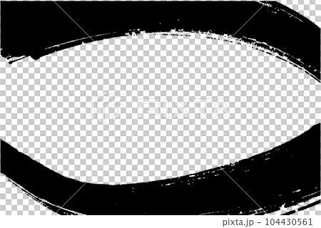 An image of flowing ink that looks like it was drawn with a brush Smooth curved banner background that creates harmony 104430561