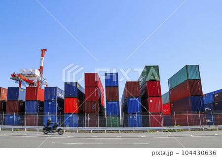 品川コンテナ埠頭の休日寸景 品川コンテナ埠頭の休日寸景 104430636