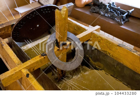 Machine for the production of candles made from honeycombs. Industry 104433280