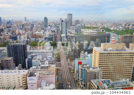 春・夏・初夏・梅雨・何とも言えないこの季節、大阪城界隈、大阪府庁、NHK大阪、谷町筋、大阪を歩く 104434963
