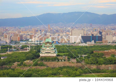 春・夏・初夏・梅雨・何とも言えないこの季節、大阪城界隈、大阪府庁、NHK大阪、谷町筋、大阪を歩く 104434968