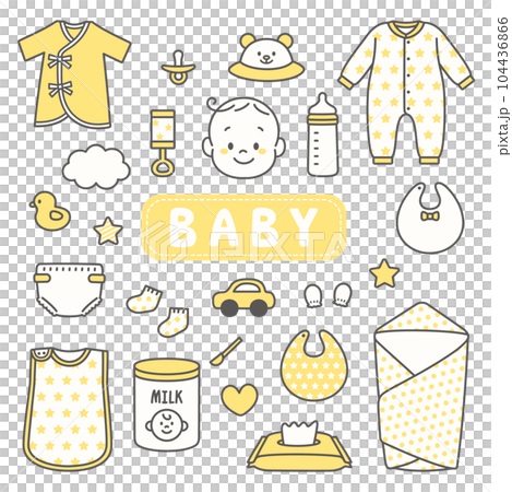 赤ちゃん ベビー アイコン セット シンプル 赤ちゃん ベビー アイコン セット シンプル 104436866