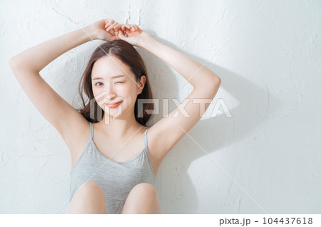 ビューティー　スキンケア　脱毛イメージ 104437618