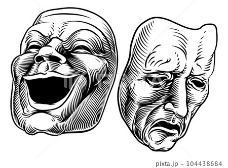Theater Or Theatre Drama Comedy And Tragedy Masks 104438684