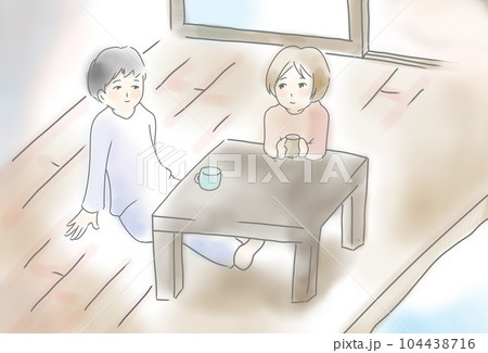 かわいいカップルのイラスト素材(2) かわいいカップルのイラスト素材(2) 104438716