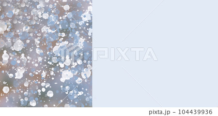 Trendy abstract art templates with round elements and place for text in blue tones. Space to write. 104439936