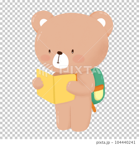 teddy bear with a book teddy bear with a book 104440241