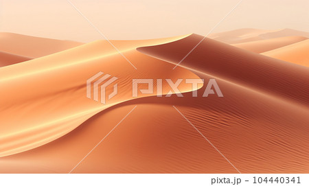 砂の砂漠をイメージした背景画像：精緻CG