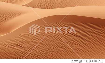砂の砂漠をイメージした背景画像：精緻CG
