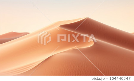 砂の砂漠をイメージした背景画像：精緻CG