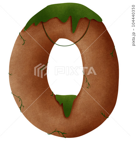 Rocky mountain O alphabet capital letter 104440350