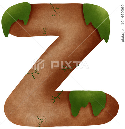 Rocky mountain Z alphabet capital letter Rocky mountain Z alphabet capital letter 104440360