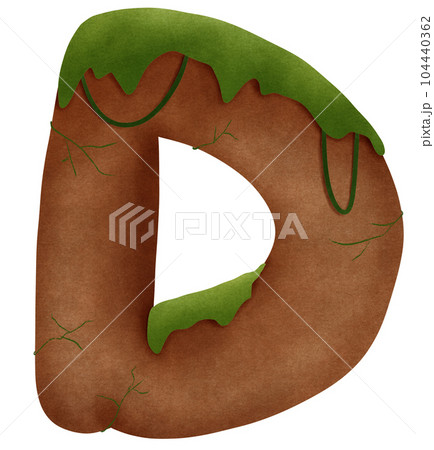 Rocky mountain D alphabet capital letter Rocky mountain D alphabet capital letter 104440362