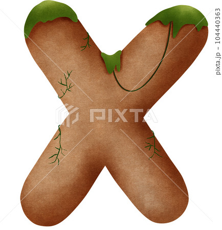 Rocky mountain X alphabet capital letter Rocky mountain X alphabet capital letter 104440363