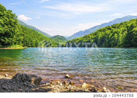 Montenegrin mountain lake Montenegrin mountain lake 104443788