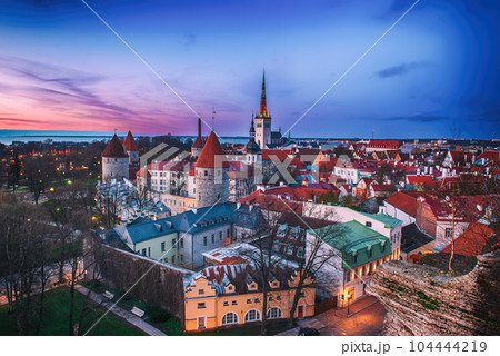 Tallinn view at sunset Tallinn view at sunset 104444219