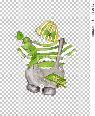 Back to school. A set of school clothes and accessories. Watercolor isolated illustration for your design. Ideal for decorating clothes and stationery 104445613