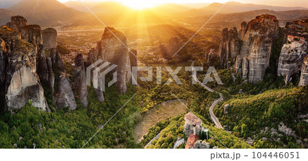Meteora rocks, Greece. Meteora rocks, Greece. 104446051