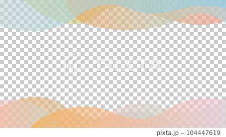 Vector frame with colorful wave pattern Vector frame with colorful wave pattern 104447619