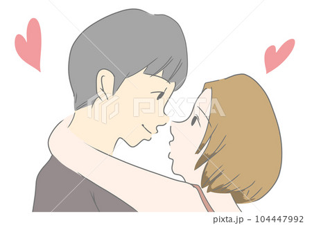 キスのおしゃれな手書きイラスト素材(1) キスのおしゃれな手書きイラスト素材(1) 104447992