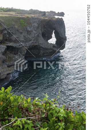 万座毛・沖縄本島の景勝地 104450702