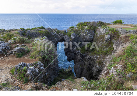 万座毛・沖縄本島の景勝地 104450704