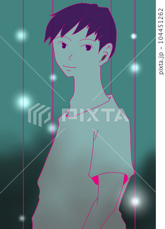 男の子のゆるいイラスト素材(1) 104451262