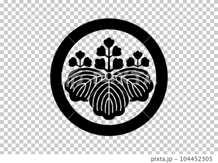 丸に五三の桐 104452305