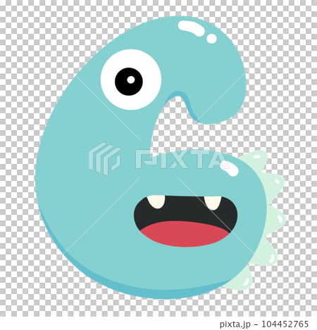 Numberic alphabet illustration monster. Numberic alphabet illustration monster. 104452765