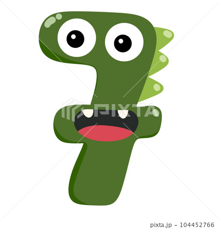 Numberic alphabet illustration monster. Numberic alphabet illustration monster. 104452766