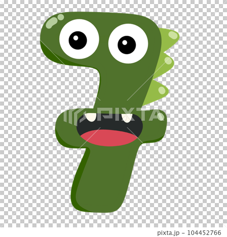 Numberic alphabet illustration monster. Numberic alphabet illustration monster. 104452766
